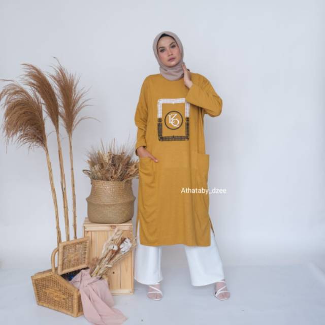 Long tunik// terlaris// zolaqu kotak