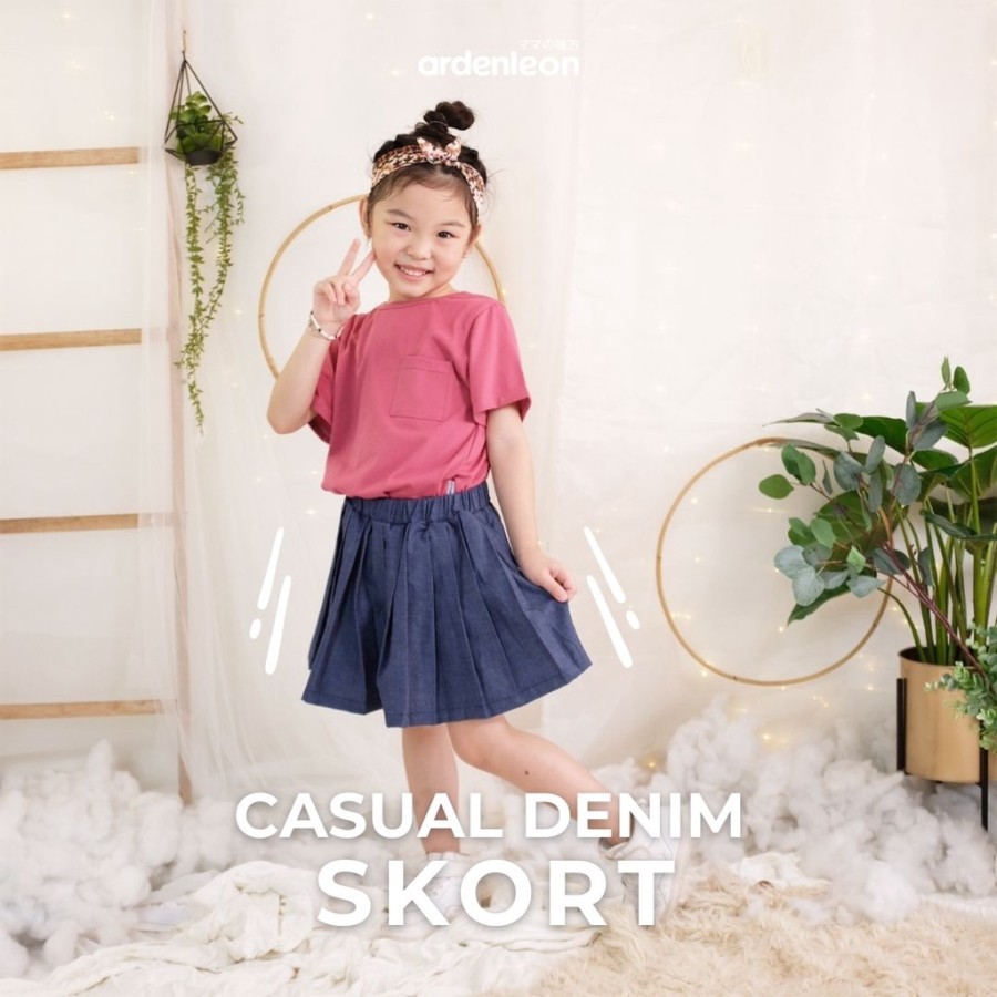 Arden Leon casual denim skort