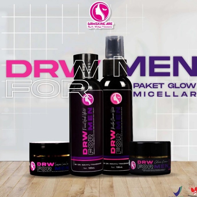 Paket Glow Micellar For Men by Drw Skincare, Aman BPOM,Produk Original