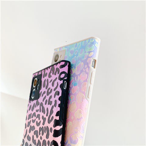 casing ponsel warna gradien laser untuk iPhone 11 12 Promax SE X XS XR XSMAX 7 8Plus