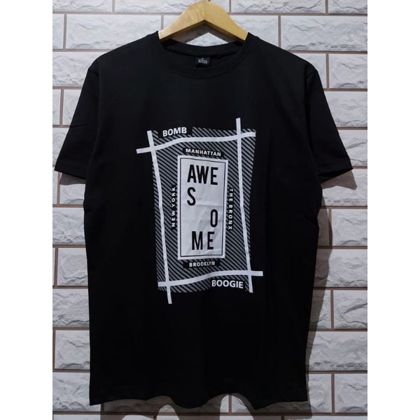 KAOS BOMBOOGIE ORIGINAL PRIA BIG SIZE M L XL XXL