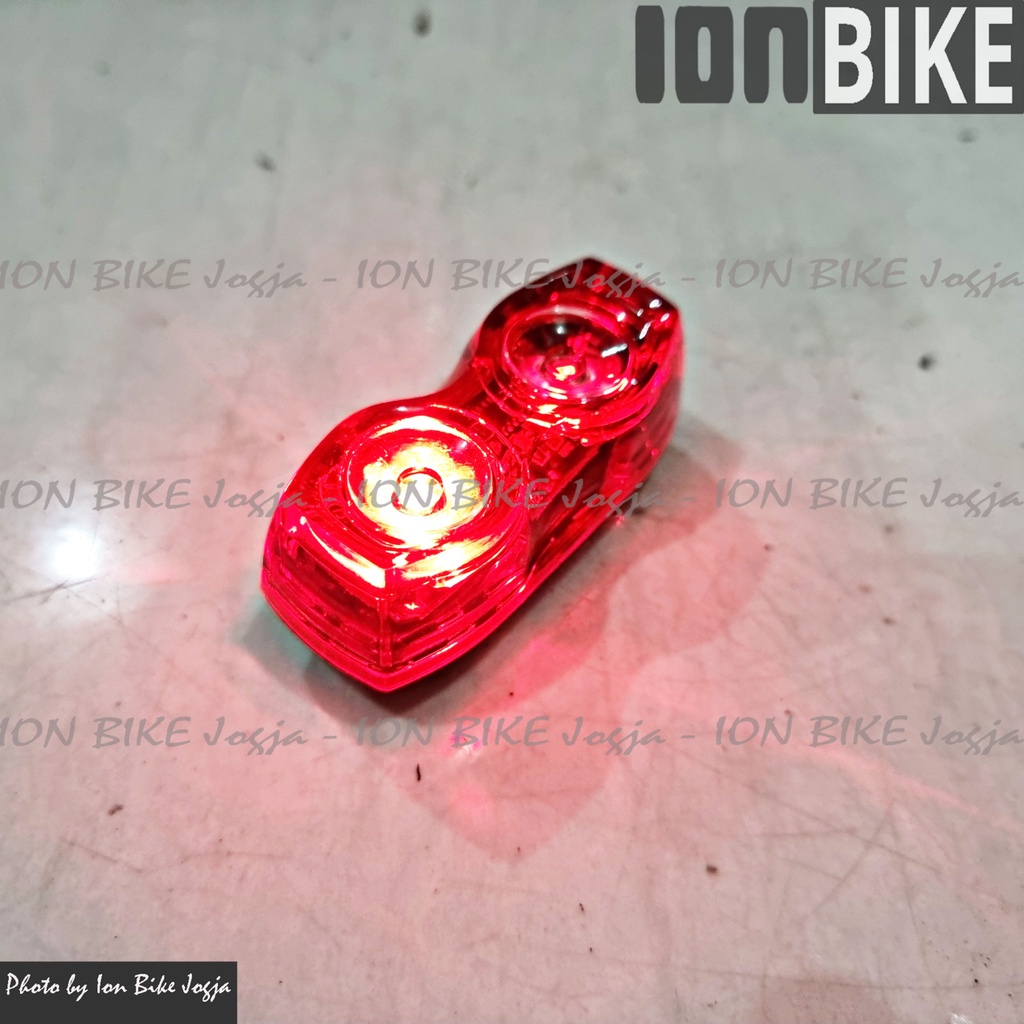 Lampu Belakang Sepeda Huibo Baterai Terang Awet LED Rear Lamp MTB Gunung Battery Bukan Cas Charge