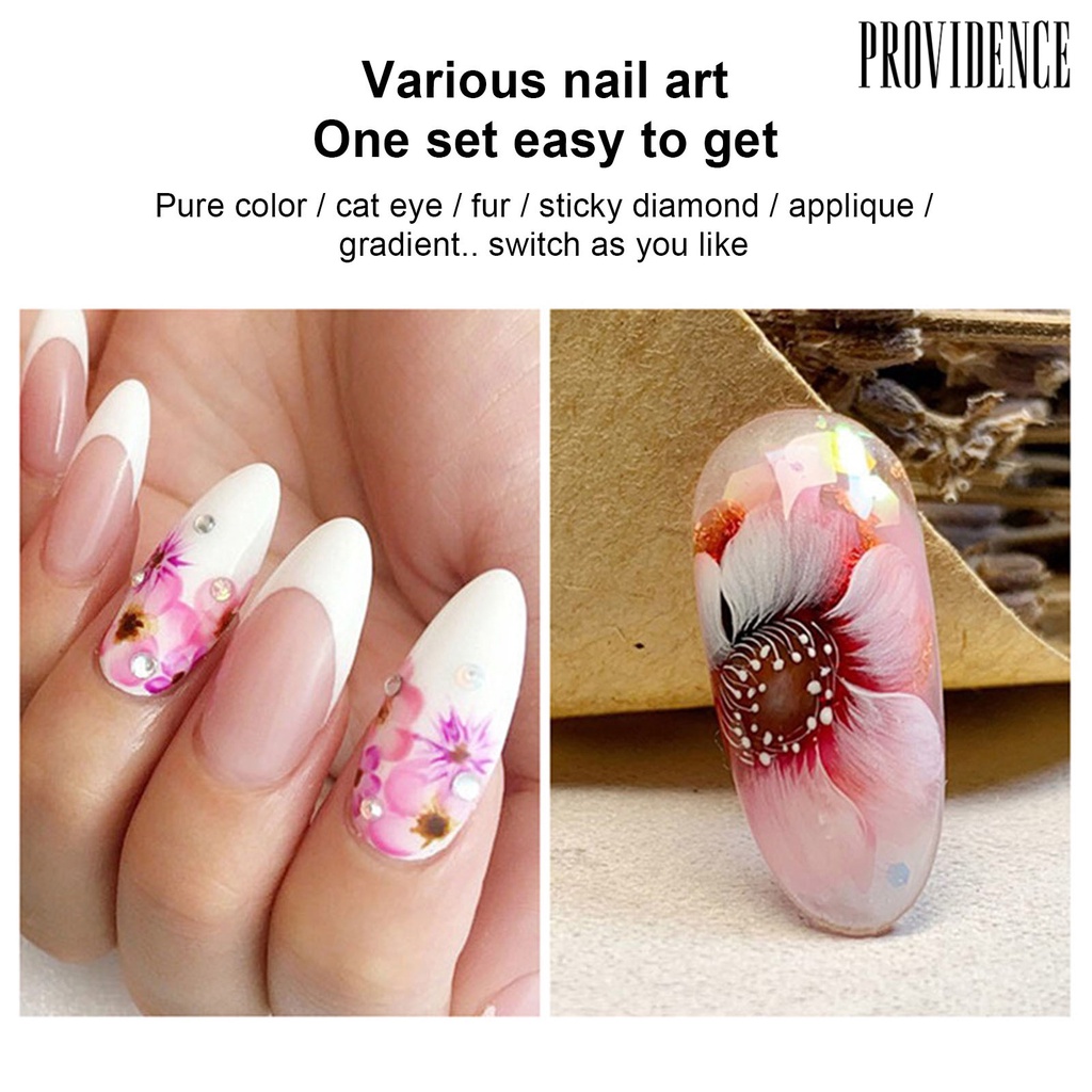 Providence 8pcs / Set Kuas Nail Art Uv Gel Akrilik Diy