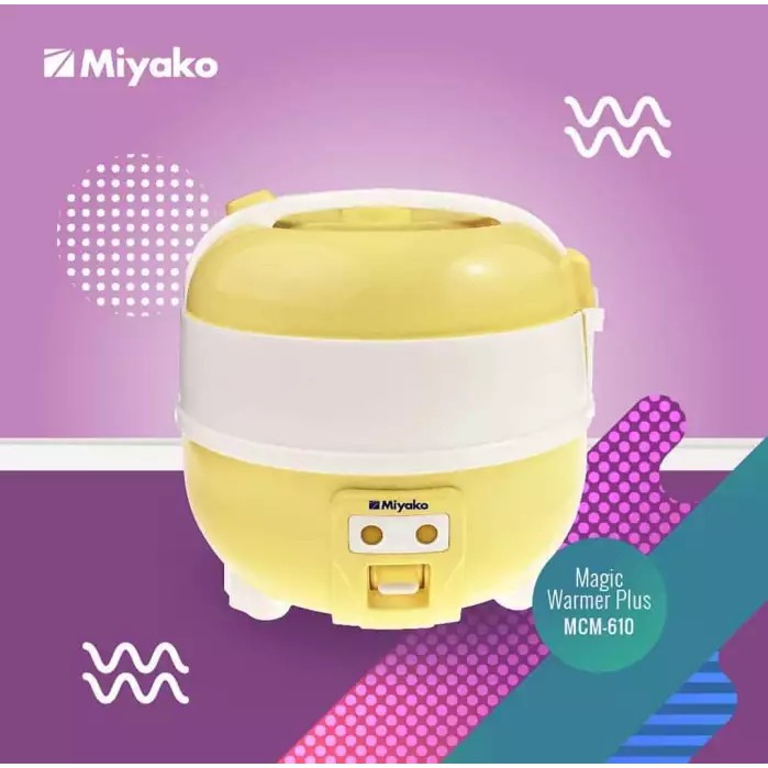 MIYAKO magic com kecil 3in1 1 liter MCM 610 / rice cooker miyako 1L MCM610