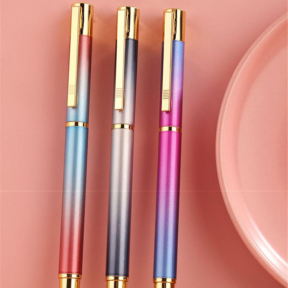 Preva 0.5mm Metal Pen Tulisan Dewasa Halus Tahan Lama Warna Gradasi