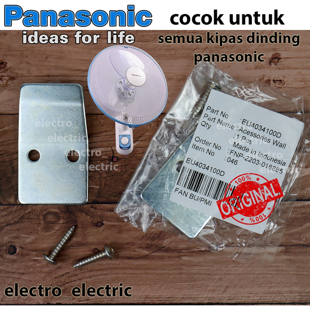 Acessoris Wall Pengait Kipas Dinding KDK dan Panasonic Original