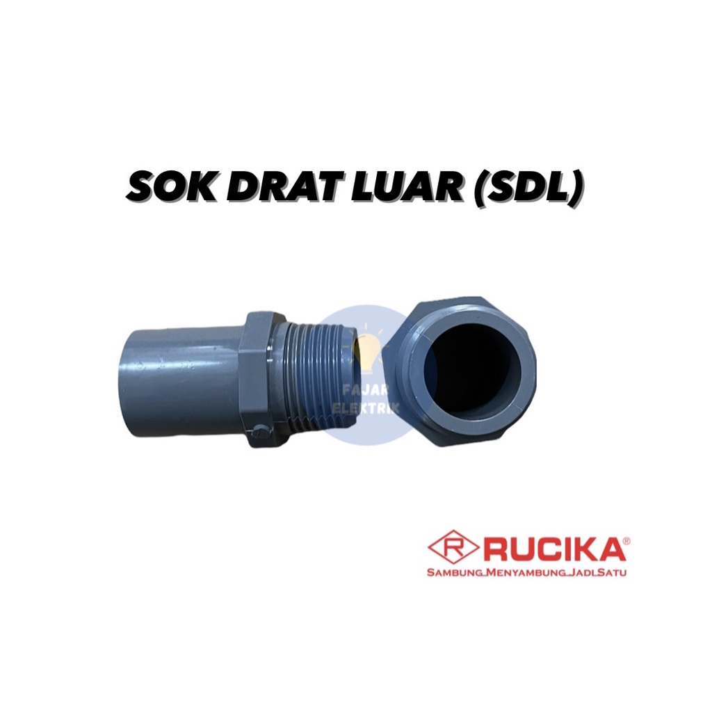 SOK DRAT LUAR AW(SDL)RUCIKA 1/2&quot; 3/4&quot; 1X1/2&quot; 1 X 3/4&quot; 1&quot; 1 1/4&quot; 1 1/2&quot;