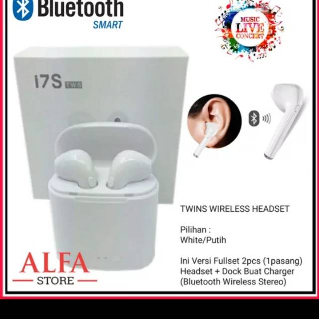 Headset Bluetooth Wireless Henset