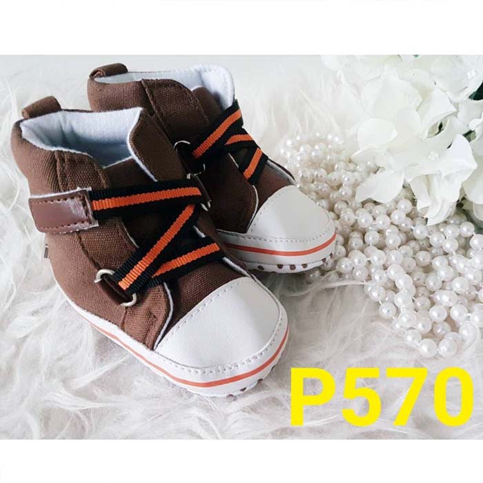 Sepatu Bayi Laki Laki Prewalker Bayi - Choco Lace