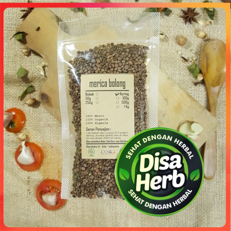 

MERICA BOLONG KERING 100 GRAM - Melaleuca Leucadendra - MURNI - JSR - REMPAH - PREMIUM QUALITY