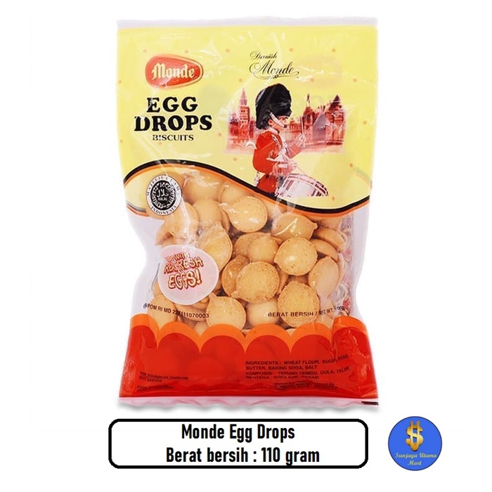 

Monde Egg Drops Biscuit 110g-Biskuit Monde Egg Drops