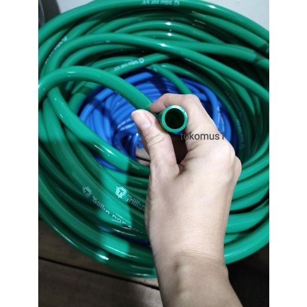 Selang Air Trilliun DOP 5/8 Inch Tebal 2mm /Selang Elastis Selang Taman Per Meter