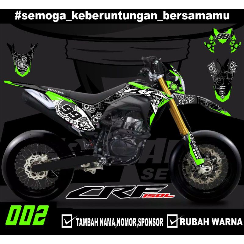 Sticker setiker stiker decal CRF 150 L- Fullbody-Dekal stiker CRF 150 L Trail Supermoto minimalis