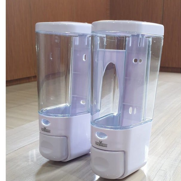 Tempat Sabun/Sampo Cair Dispenser Sabun Cair Double White- Tempat Sabun Shampo