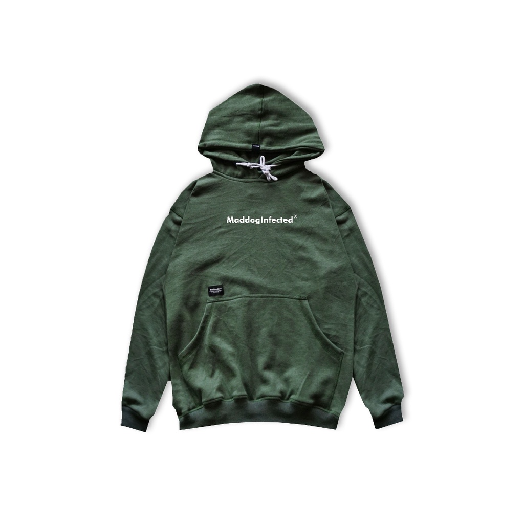 Maddog Infected - Hoodie - FINELOGO HD GREEN | Jacket Pria Wanita Unisex Hijau Distro Official Maddo