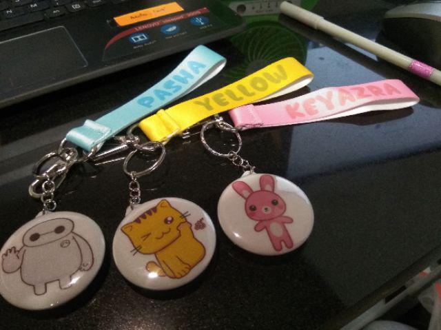 Custom Satuan Strap + Gantungan Kunci Bts Bt21 Kpop Bisa Request Gambar / Foto Dari Sendiri