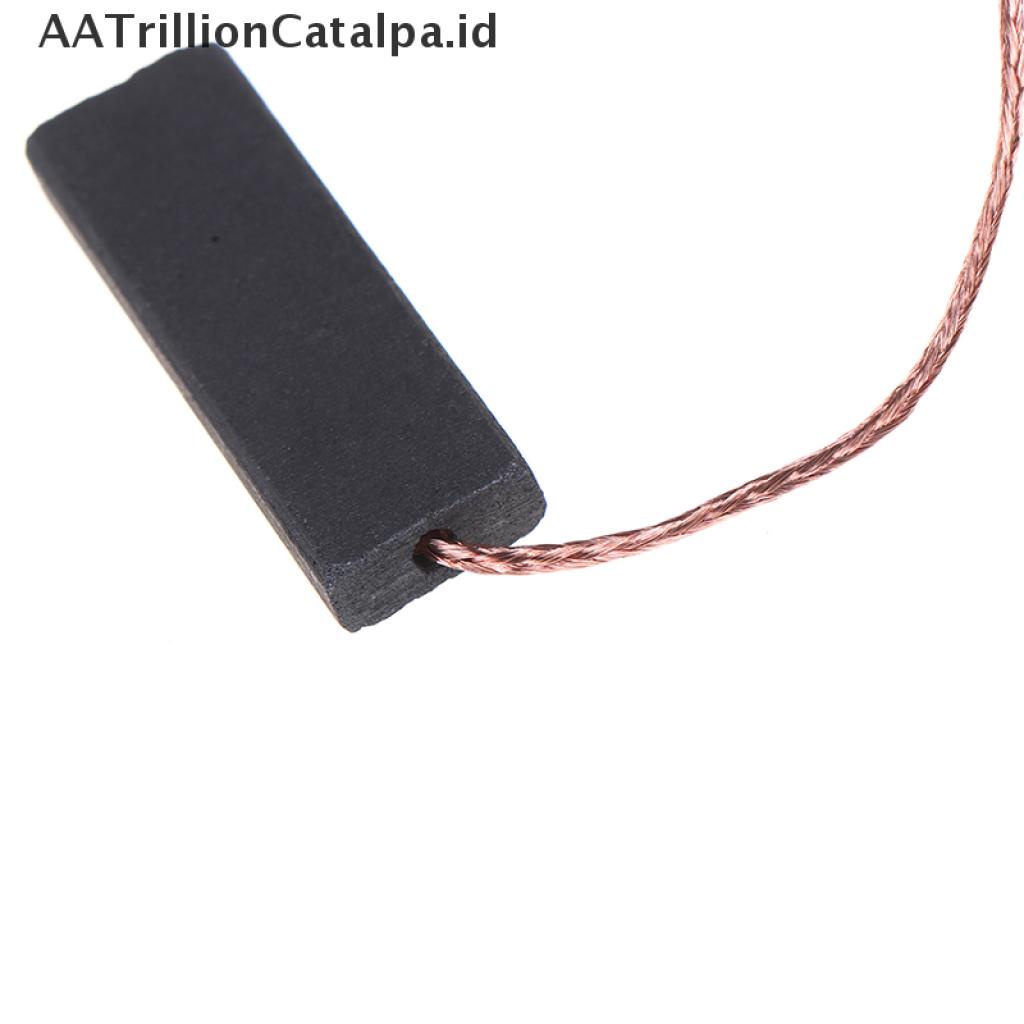 Aatrillioncatalpa 2pcs Sikat Karbon Warna Hitam Ukuran 5x13.5x40mm Untuk Mesin Cuci