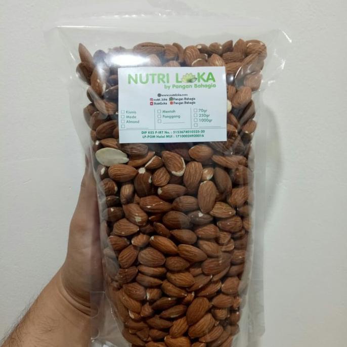 

Promo Awal tahun Kacang Almond Panggang Tanpa Cangkang, Tanpa Garam (Natural) 1 kg Promo Awal tahun