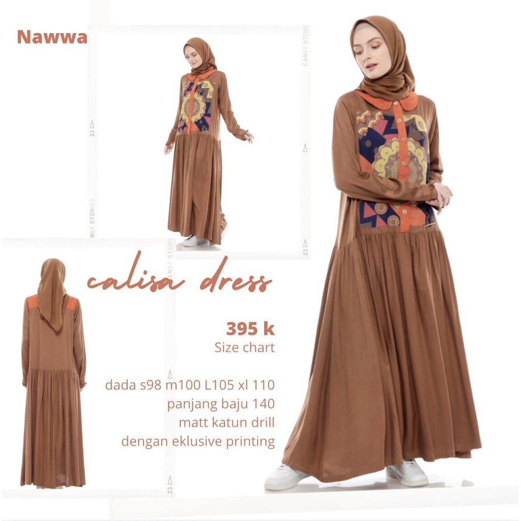 Nawwa Gamis Muslimah Calisa Dress