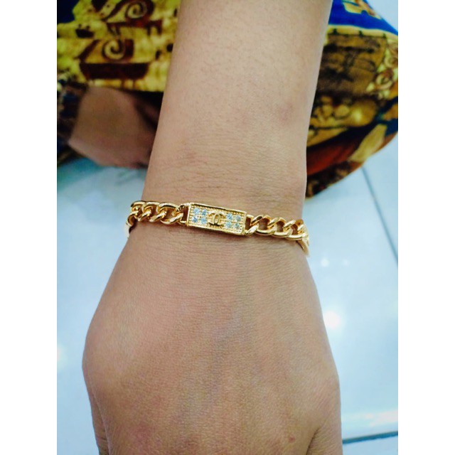 Gelang tangan wanita / gelang / xuping / yaxiya / lapis emas