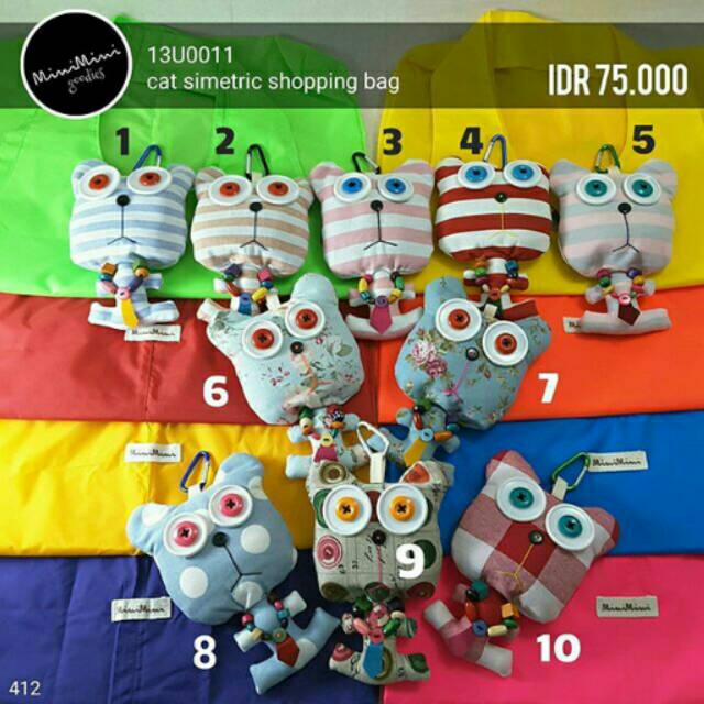 

Shopping bag unik - Cat simetric series