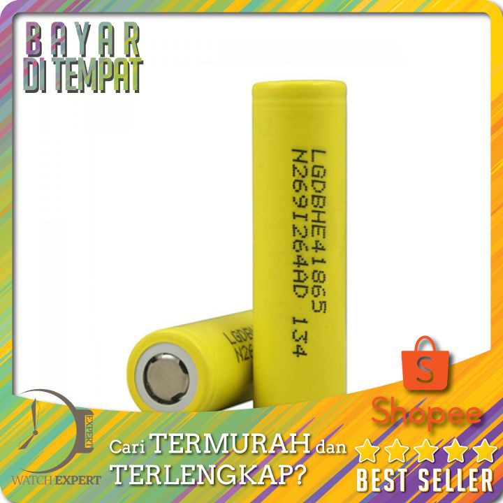 TERMURAH 18650 Li-ion Battery 2500mAh 3.6V with Flat Top