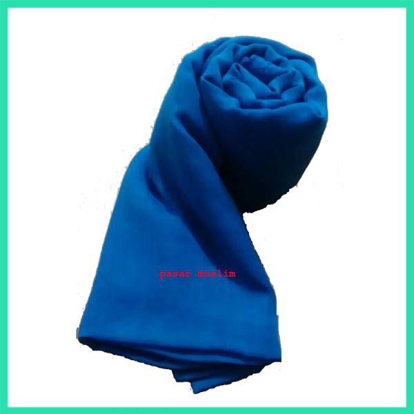 Kerudung Segiempat Paris Biru tua