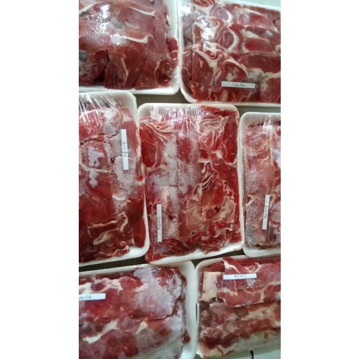 

Daging Low Fat Slice Beef 500gr