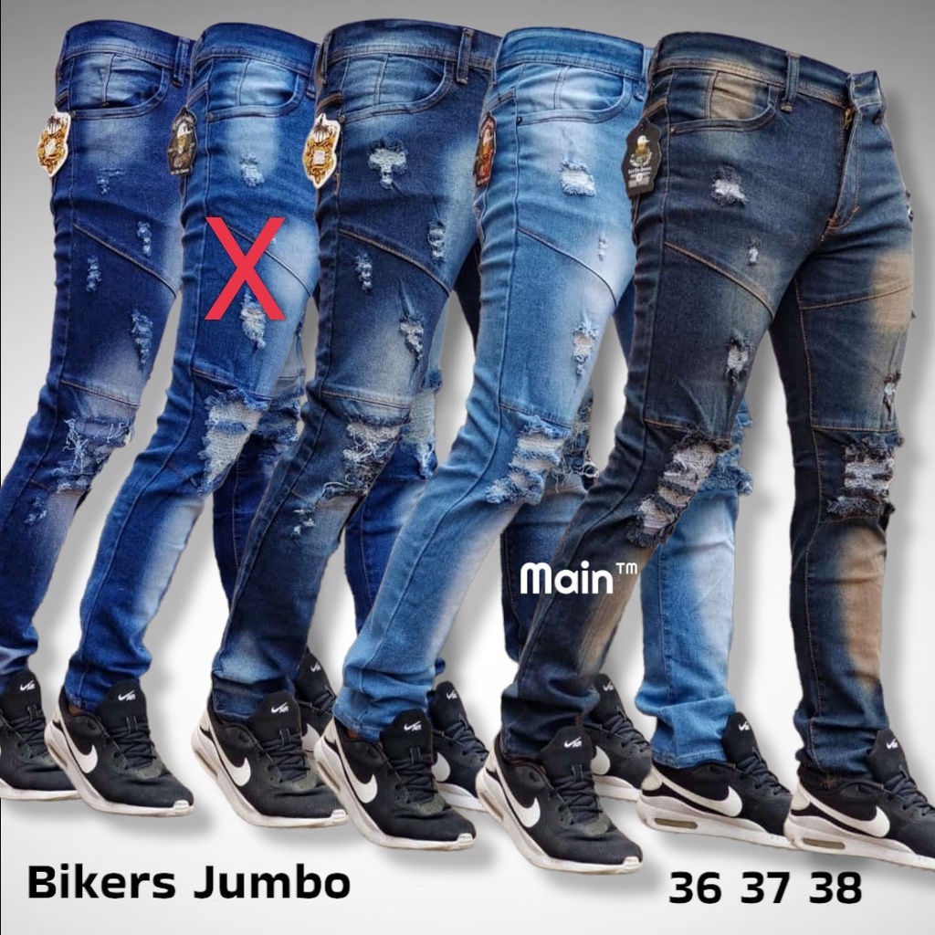 CELANA JEANS PRIA - CELANA JEANS SOBEK - RIPPED JEANS - SOFT JEANS