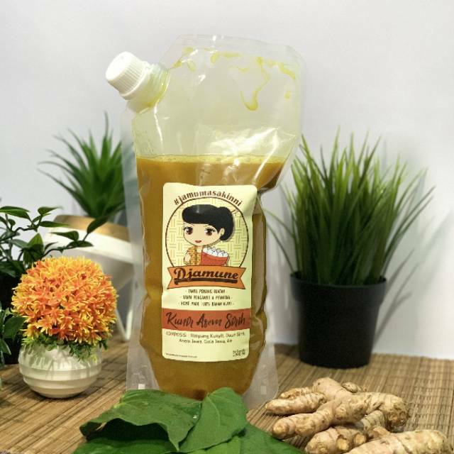

DJAMUNE - Kemasan Refill Kunyit Asam /Kunir Asem Ekstra Sirih 1.000 ml