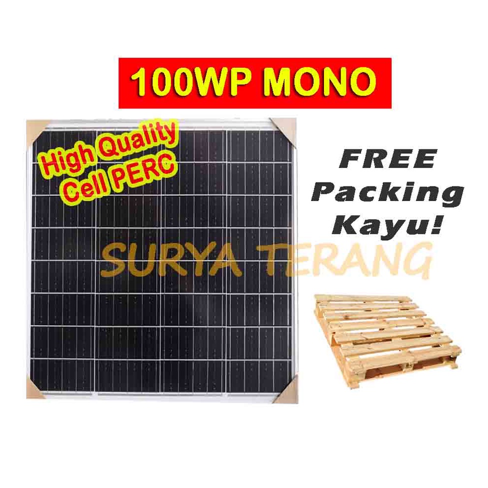 Jual Solar Panel 100Wp / Panel Surya 100Wp Monocrystalline Harga Promo ...