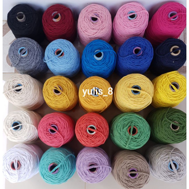 Benang katun macrame, kemasan 1kg