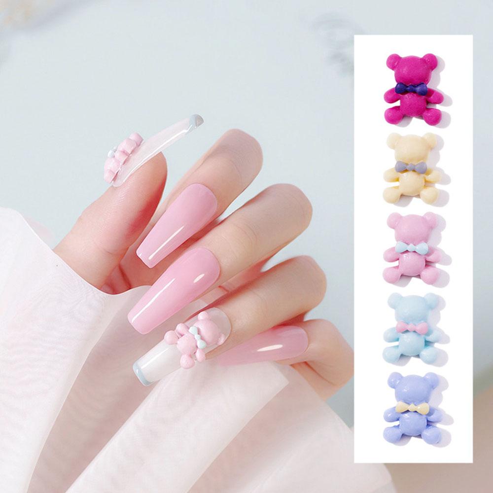 Augustina Hiasan Kuku 10pcs Resin Kartun DIY Nail Art Dekorasi