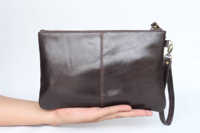 TAS CLUTCH KULIT ASLI WANITA MALIKA / FREE GRAVIR NAMA