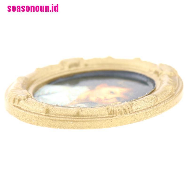(seasonoun) Miniatur Lukisan Dinding Skala 1: 12 Untuk Dekorasi Rumah Boneka