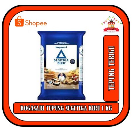 

BOGASARI TEPUNG TERIGU SEGITIGA BIRU PREMIUM 1KG CAKRA KEMBAR KUNCI BIRU