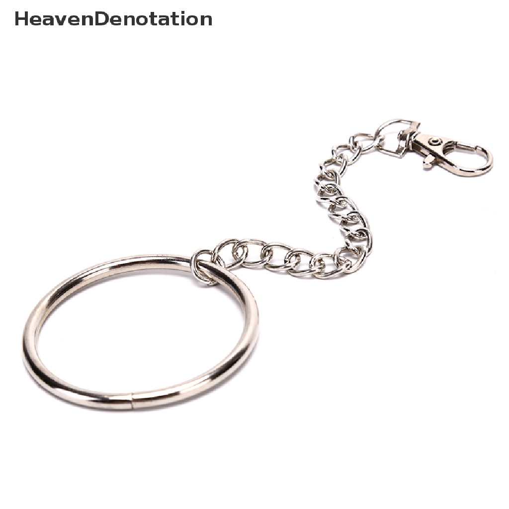 [HeavenDenotation] 20cm Long Metal Wallet Chain Belt Rock Hipster Pant Jean Keychains Big Ring Punk