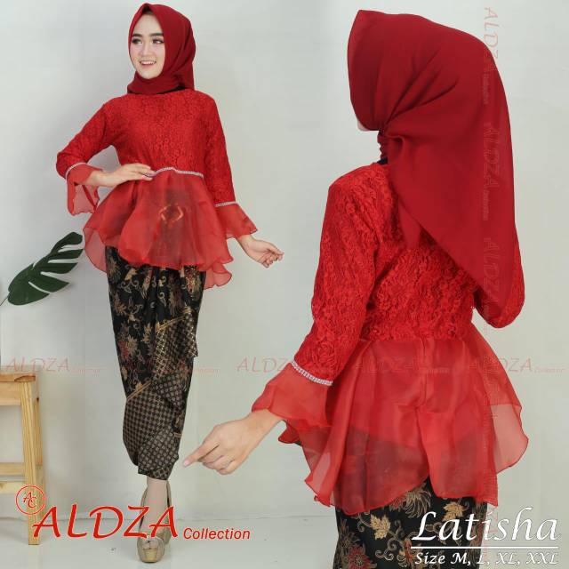 Set Kebaya brokat latisha 1 /kebaya modren /kebaya muslim /kebaya wisuda