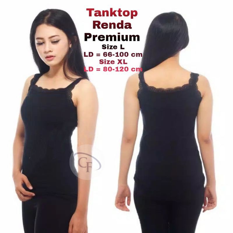 Tanktop Renda Premium / Tank Top Wanita Renda