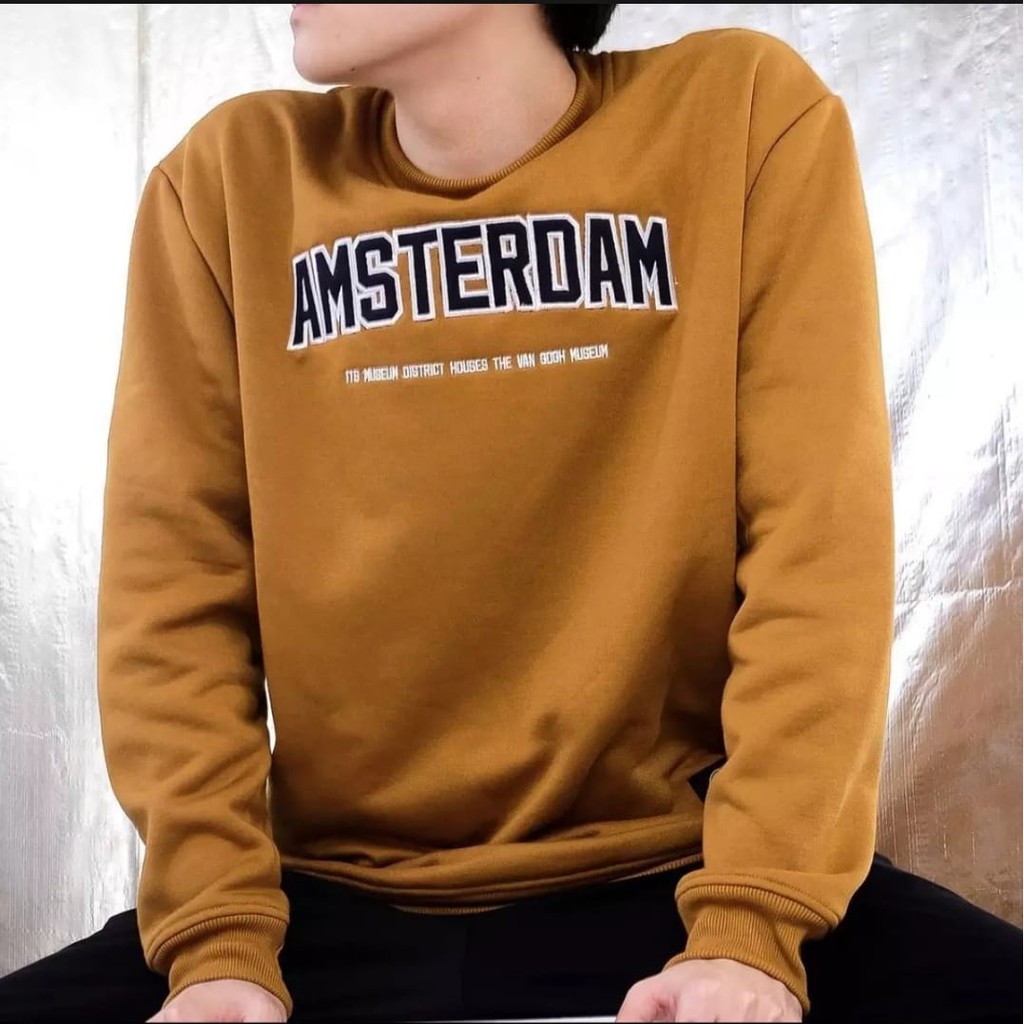 SWEATER UNISEX AMSTERDAM TEBAL TERBARU,