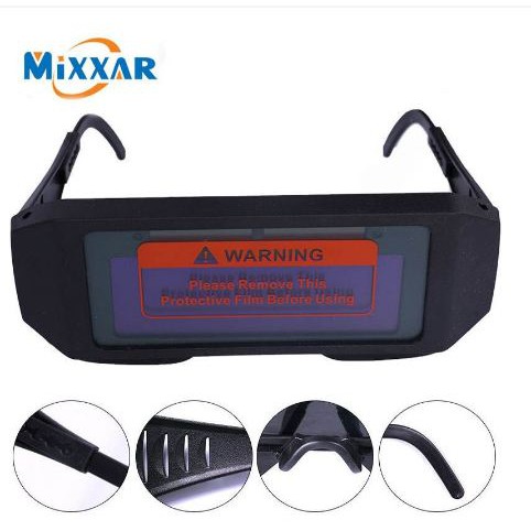 [TOSERBA_EMAK] -  Mixxar Kacamata Las Otomatis Auto Darkening Soldering Googles - 5100B - Black