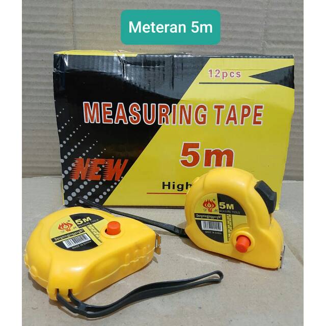 Meteran 5 M / Meteran Bangunan Roll 5 METER