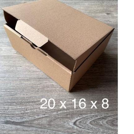 

✬ (10pcs) Kardus Uk. 20x16x8 cm....Die Cut kotak Kue, snack -aksesoris-dll model box pizza ♔