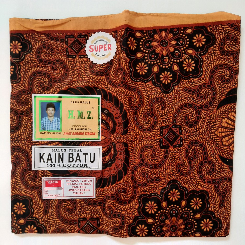 Kain Panjang HMZ / Samping Kebat Panjang / Jarik Batik / Kain Batu / Batik Tulis Katun Solo Premium