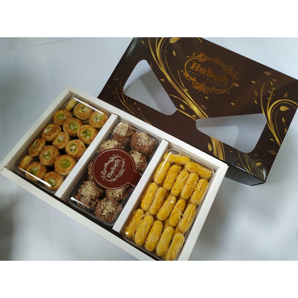 

Paket G Kue Kering Lebaran Premium Isi 3 Toples By Heboh Cookies