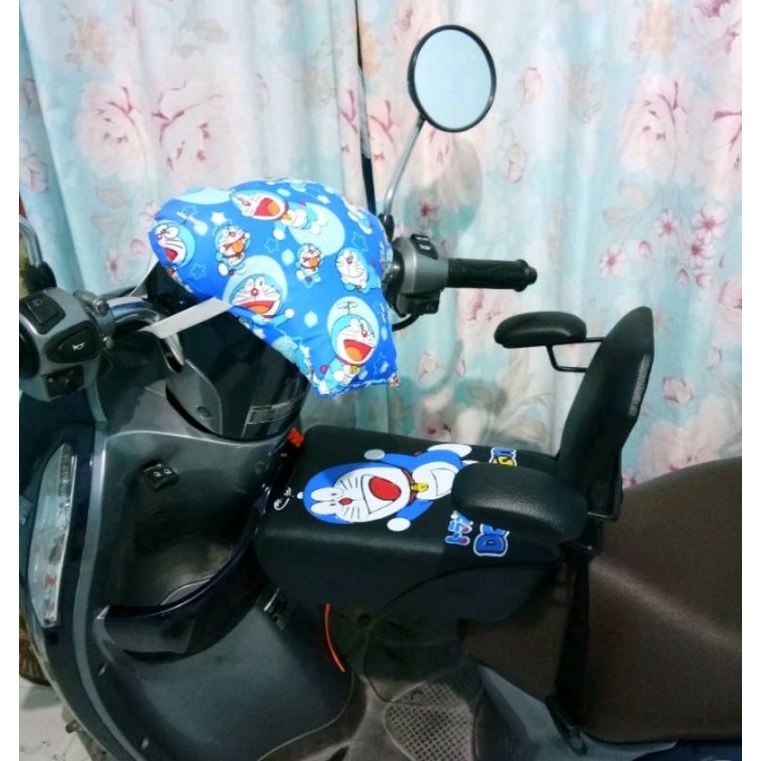 Tempat duduk anak di motor SATU SEAT SANDARAN + BANTAL STANG