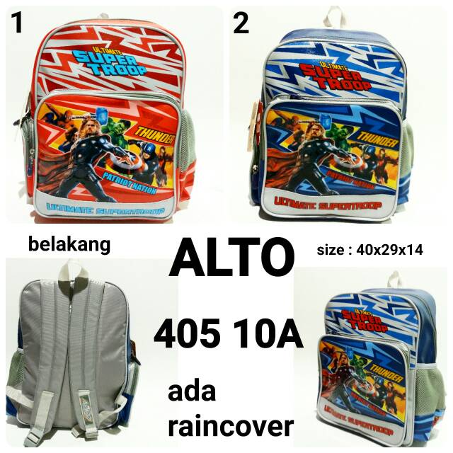 Tas sekolah ransel backpack cowo alto 405 10A murah dan terbaru