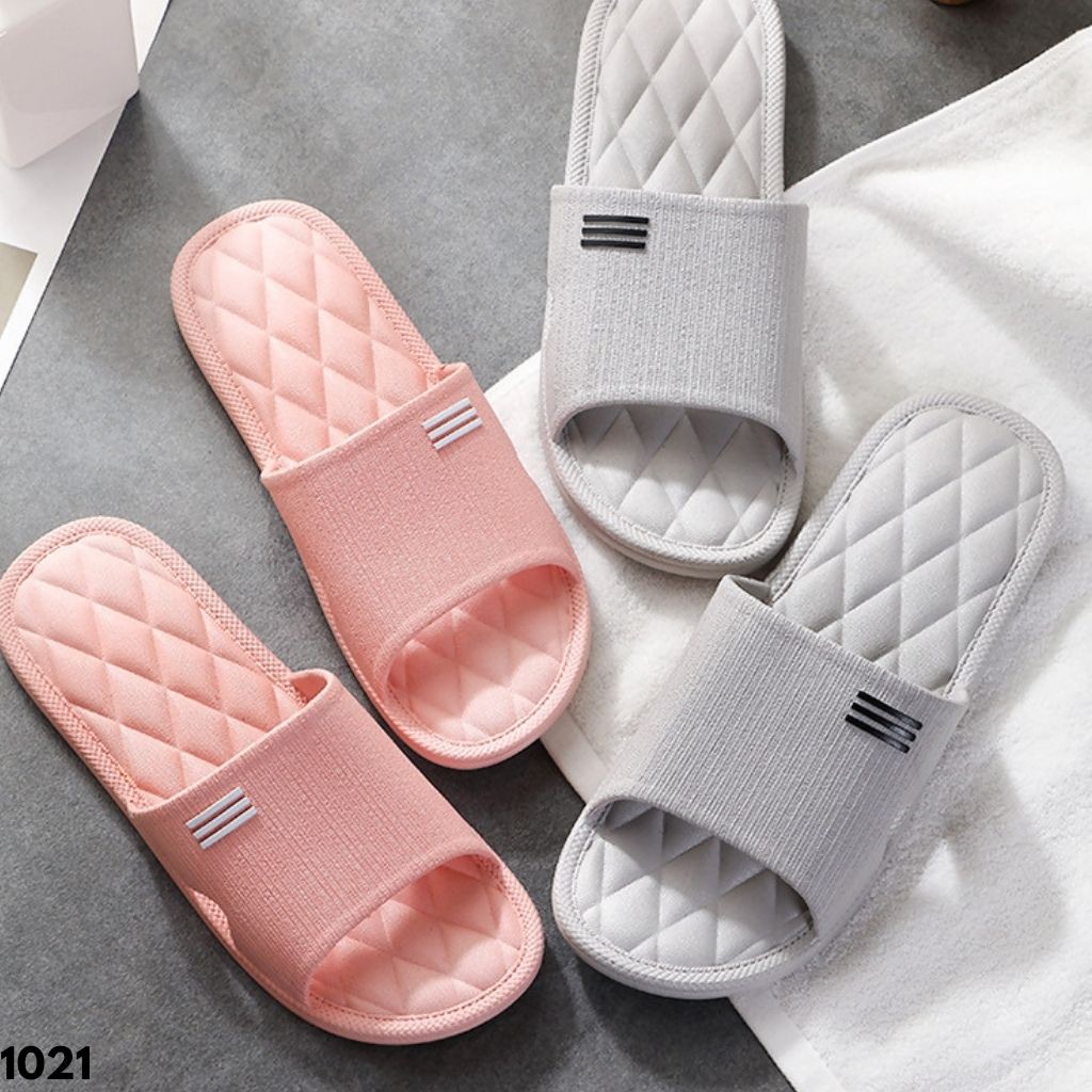 SANDAL RUMAH KAMAR HOTEL TOILET DAPUR PRIA WANITA MAMA PAPA IMPORT NYAMAN EMPUK UNISEX 1021