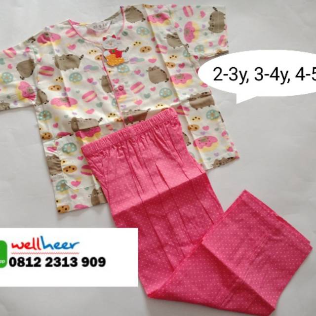 

NiQta motif pusheen the cat size 2-3 y, 3-4 y, 4-5 y pink