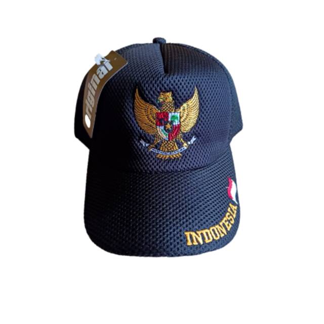 Topi dobel mes logo Garuda grosir